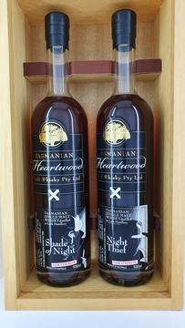 Heartwood Shade of Night and Night Thief ex-Lark Cask Strength Tasmanian Malt Whisky Boxed Set - Historic