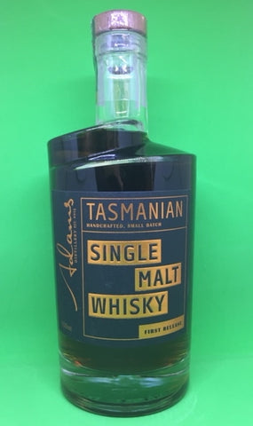 Adams First Release Tasmanian Single Malt Whisky - Historic