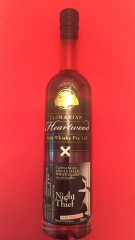 Heartwood Night Thief ex-Lark Cask Strength Tasmanian Malt Whisky - Historic