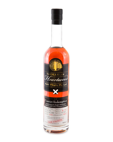 Heartwood Convict Redemption ex-Sullivans Cove Cask Strength Tasmanian Malt Whisky Batch #2 - Historic