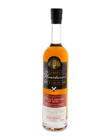 Heartwood Four Corners of Ross Batch No. 1 Cask Strength Tasmanian Malt Whisky - Historic