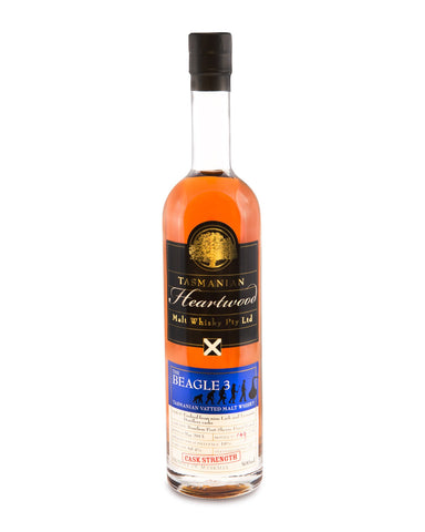 Heartwood The Beagle Batch 3 ex-Lark Cask Strength Tasmanian Vatted Malt Whisky - Historic