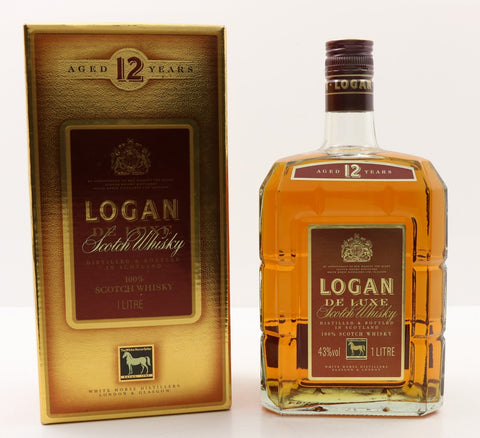 White Horse - Logan De Luxe 12 Years Old 1990s 1 Litre