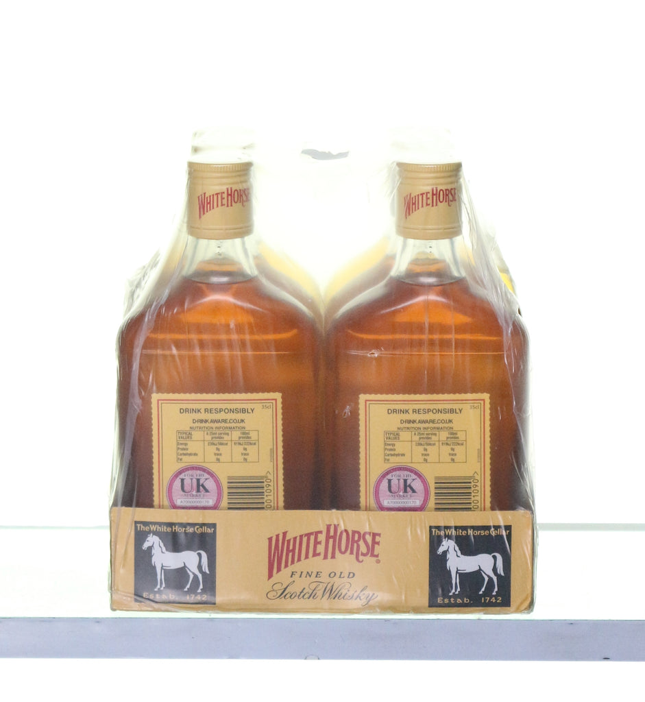 White Horse Fine Old Scotch Whisky 1990s Half Bottle 35cl - Case