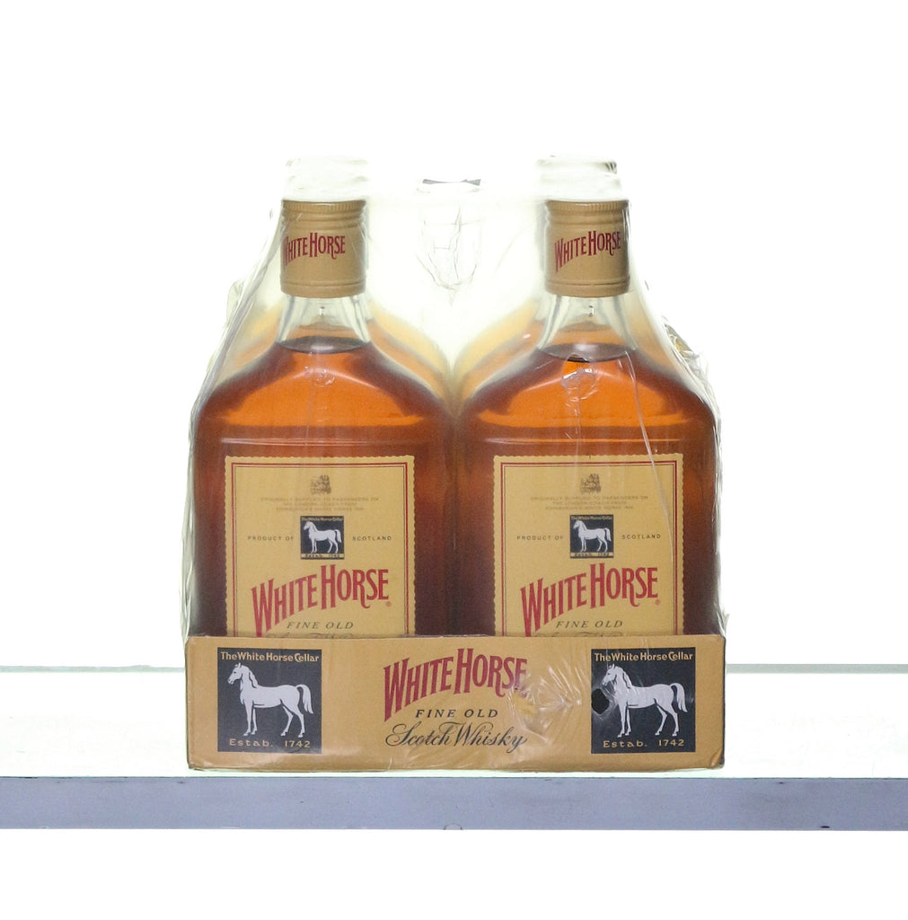 White Horse Fine Old Scotch Whisky 1990s Half Bottle 35cl - Case