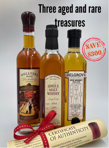 Three Aged and Rare Tasmanian Expressions