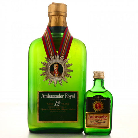 Ambassador Royal 12 Years Old 1970s with Minature