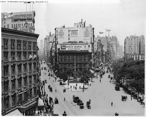 White Horse Antique New York Billboard Display Photograph