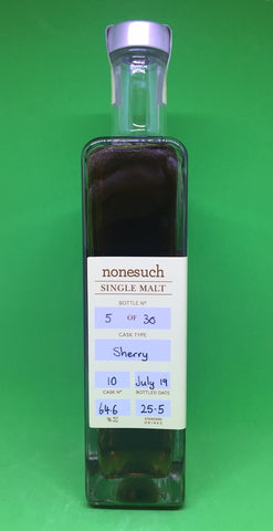 Nonesuch Cask 10 Cask Strength ex Sherry Cask Tasmanian Single Malt Whisky – Historic