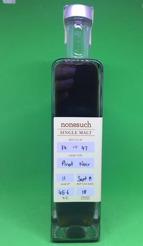 Nonesuch Cask 11 ex Pinot Noir Tasmanian Made Single Malt Whisky – Historic