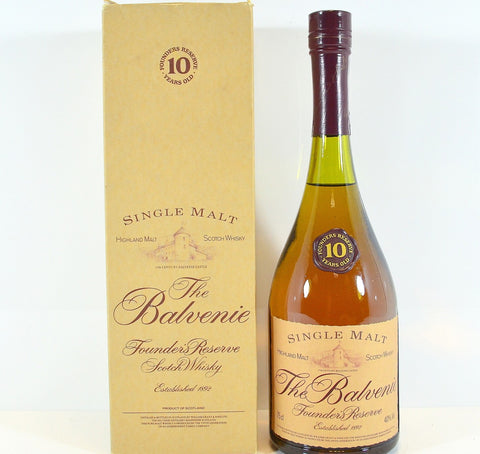 Balvenie Founder's Reserve 10 Year Old Cognac Bottle 1980s