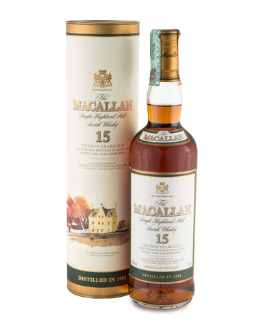 Macallan 1984 15 Years Old Single Highland Malt (with tube)