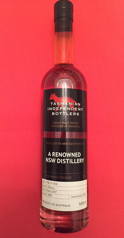 TIB A Renowned NSW Distillery Cask ?? 004 Single Malt Whisky - Historic