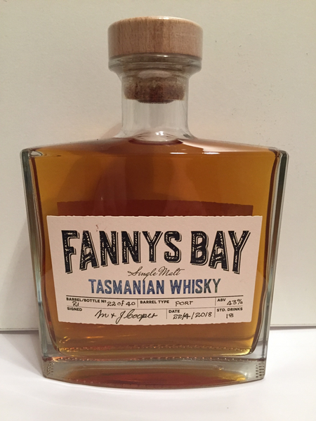 Fannys Bay Port Barrel No 21 Single Malt Whisky - Historic