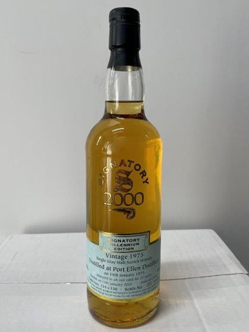 Port Ellen 1975 Vintage 25 Year Old Single Islay Malt Signatory Millenium Edition