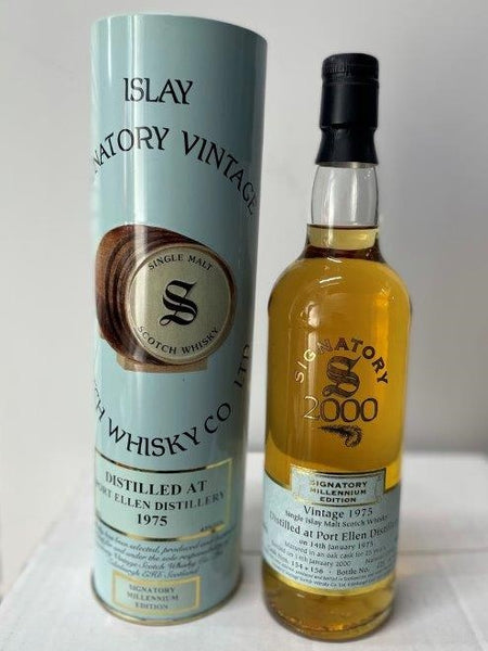 Port Ellen 1975 Vintage 25 Year Old Single Islay Malt Signatory Millenium Edition