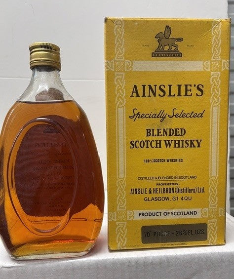 Ainslie’s Specially Selected Very Old Scotch Whisky 1970's