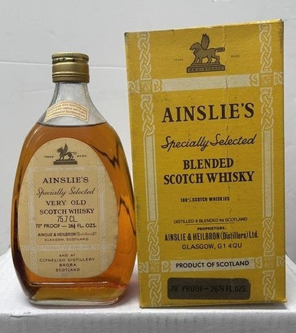 Ainslie’s Specially Selected Very Old Scotch Whisky 1970's