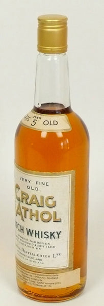 Craig Athol 5 Years Old Very Fine Old Scotch Whisky 1970’s