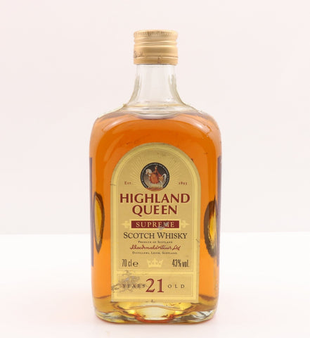 Highland Queen Supreme 21 Years Old Scotch Whisky (Macdonald & Muir Limited) 1970s