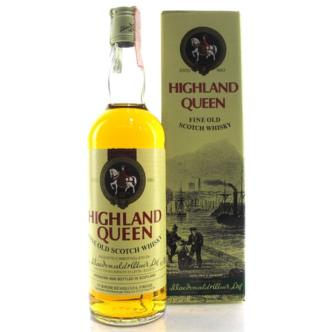 Highland Queen Fine Old Scotch Whisky (Macdonald & Muir Limited) 1980s