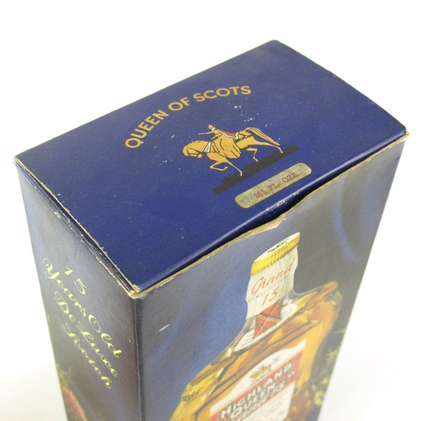 Highland Queen “Grand 15” 15 Years Old Blended Scotch Whisky (Macdonald & Muir Limited) 1960's