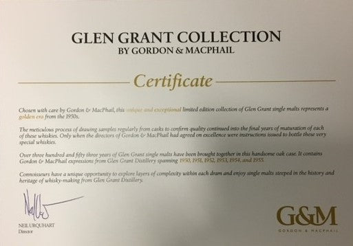 Glen Grant 1950-1955 Collection by Gordon & Macphail