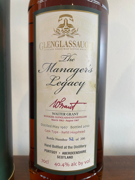 Glenglassaugh The Manager's Legacy Walter Grant