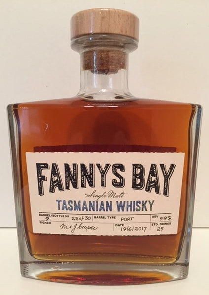 Fannys Bay Port Barrel No 9 Single Malt Whisky - Historic