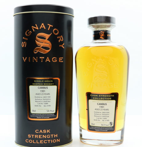 Cambus 1991 23 Year Old Single Grain Whisky by Signatory