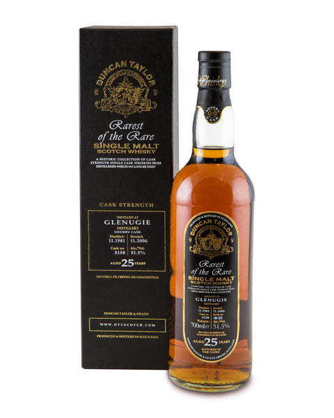 Glenugie 1981 25 Years Old Cask No 5158 Single Highland Malt Rarest of the Rare by Duncan Taylor