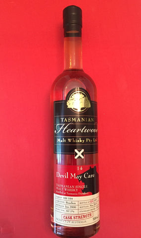 Heartwood Devil May Care 14 Year Old Cask Strength Tasmanian Malt Whisky