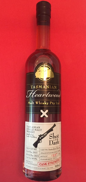 Heartwood Shot in the Dark Lark ex-Australian Muscat Cask Strength Tasmanian Malt Whisky