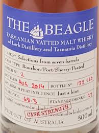 Heartwood The Beagle Batch 2 Cask Strength Tasmanian Vatted  Malt Whisky