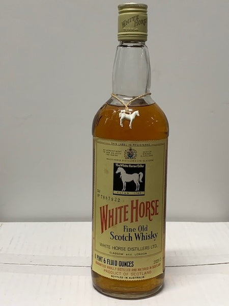White Horse Fine Old Scotch Whisky 1960’s Australia Bottled