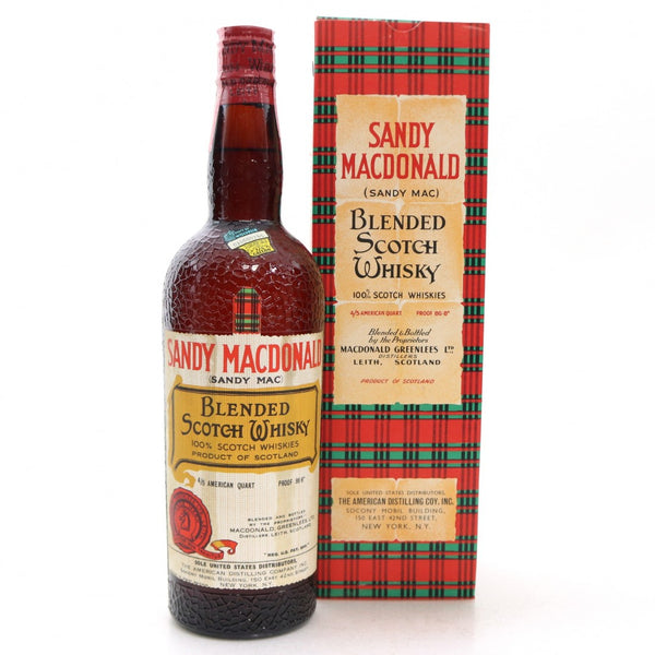 Sandy Macdonald Blended Scotch Whisky US Import 1950s with Original Box