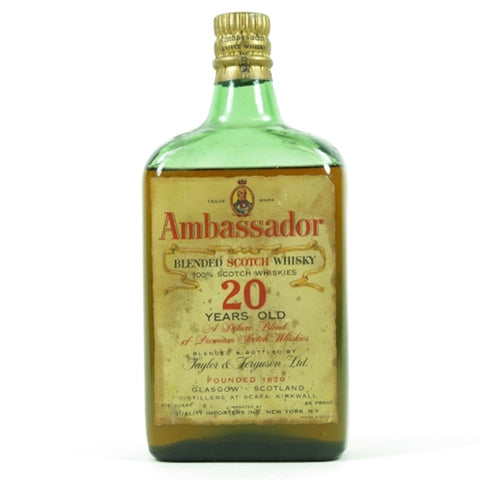 Ambassador 20 Years Old Blended Scotch Whisky 1950s