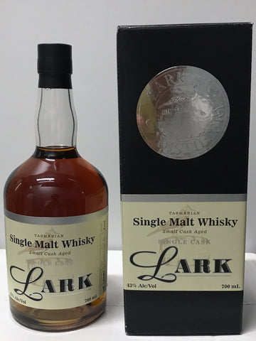 Lark Small Cask Aged Port Cask Matured 2013 Release Cask No 406 Tasmanian Single Malt Whisky - Historic