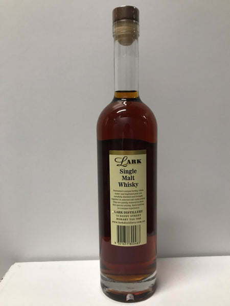 Lark Small Cask Aged Sherry Cask Strength 2014 Release Barrel No 503 Tasmanian Single Malt Whisky - Historic