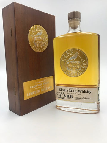 Lark Cask Strength Small Bourbon Cask Aged Limited Release Tasmanian Single Malt Whisky - Historic