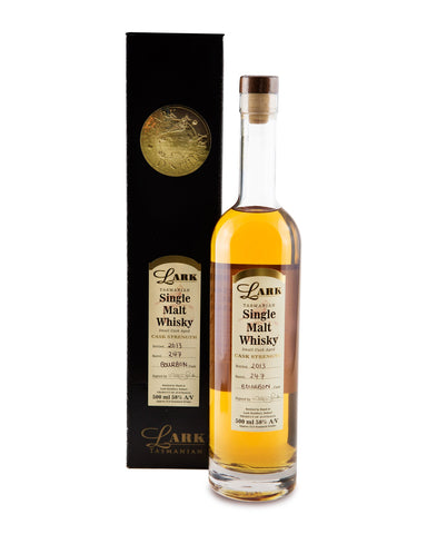 Lark Cask Strength Bourbon Small Cask Aged Tasmanian Single Malt Whisky - Historic
