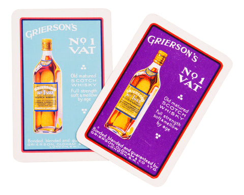 Grierson's No 1 Vat Scotch Whisky Playing Cards (2)