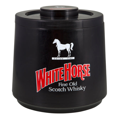 White Horse Black and Red Plastic Ice Bucket