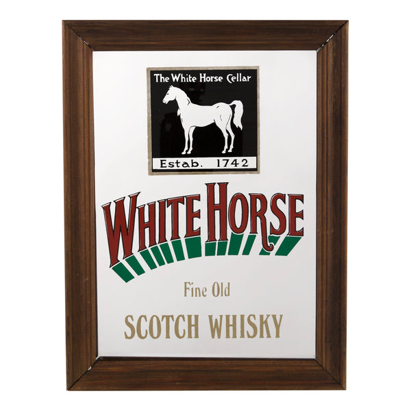 White Horse Small Advertising Mirror