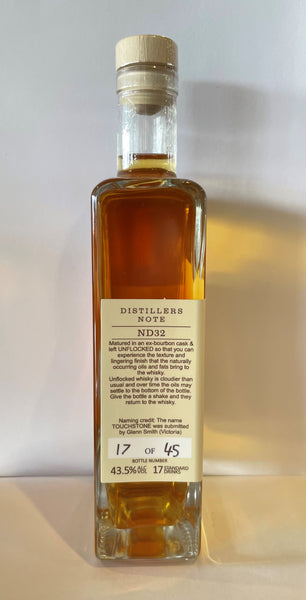 Nonesuch ND32 Touchstone Unflocked Single Cask ex-Bourbon Tasmanian Single Malt Whisky – Historic