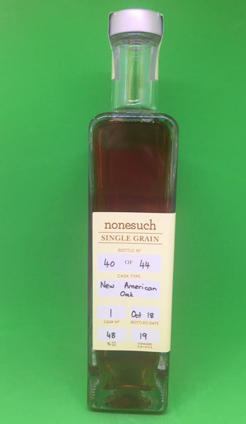 Nonesuch Cask 1 Tasmanian Made Single Grain Whisky - Historic