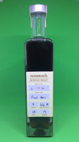Nonesuch Cask 9 ex Pinot Noir Tasmanian Made Single Malt Whisky - Historic