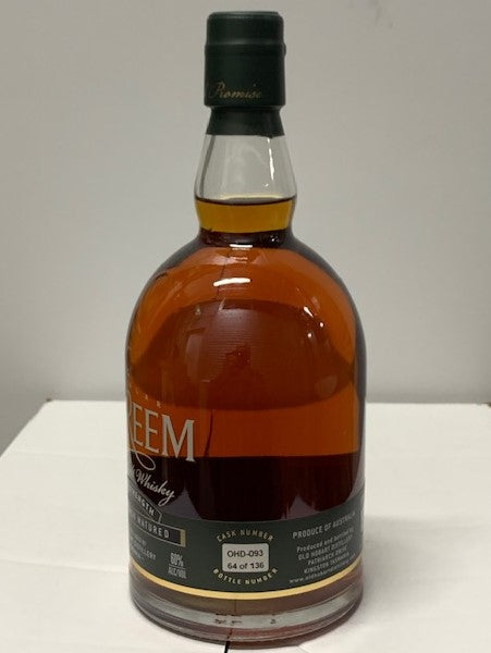 Overeem 2015 Cask Strength 60% Sherry Cask Tasmanian Single Malt Whisky OHD-093 - Historic