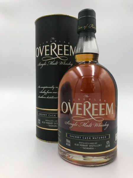 Overeem 2015 Sherry Cask Matured 43% Tasmanian Single Malt Whisky OHD-088 - Historic