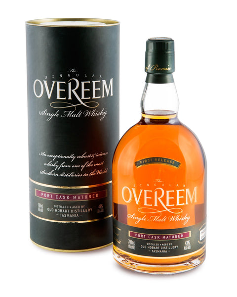 Overeem 2013 Port Cask Matured 43% First Release Tasmanian Single Malt Whisky OHD-009 - Historic